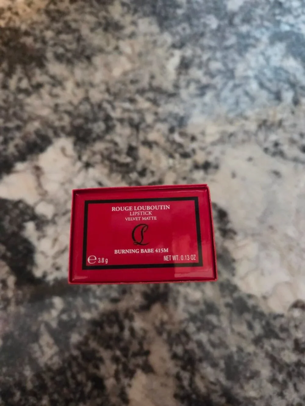 Authentic Christian Louboutin velvet matte lipstick (Burning Babe 415M)